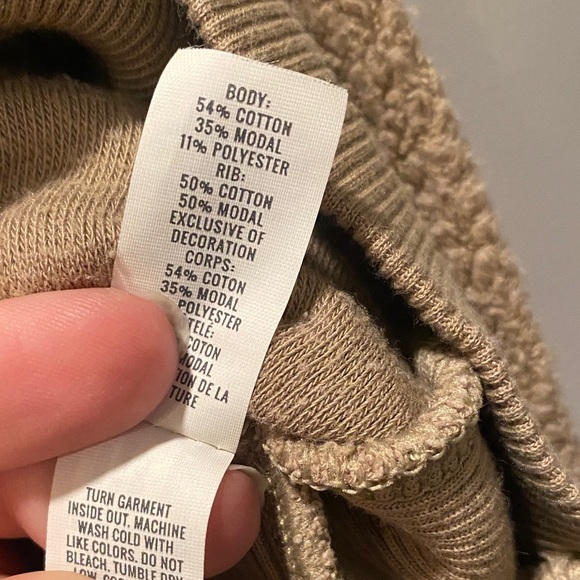 Aerie Chilled Out Beige Fuzzy Sweater Size XS - Picture 6 of 7